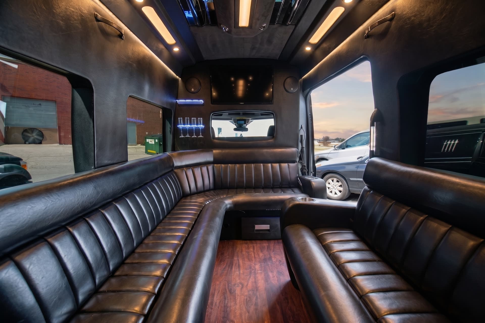 Transit interior, luxury limo rental in Barrie, Ontario (photo 3)